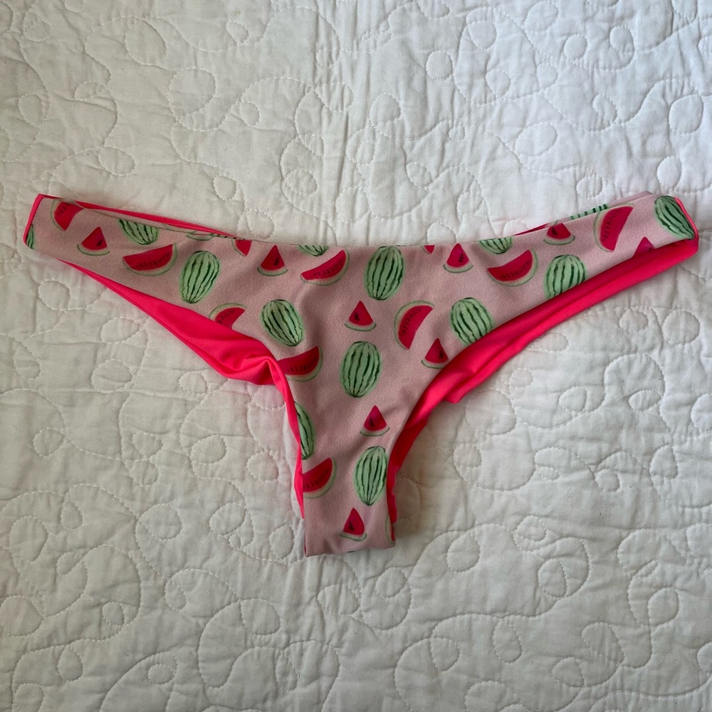 NWT Lolli Hot Pink Watermelon Cheeky Bikini Bottom
